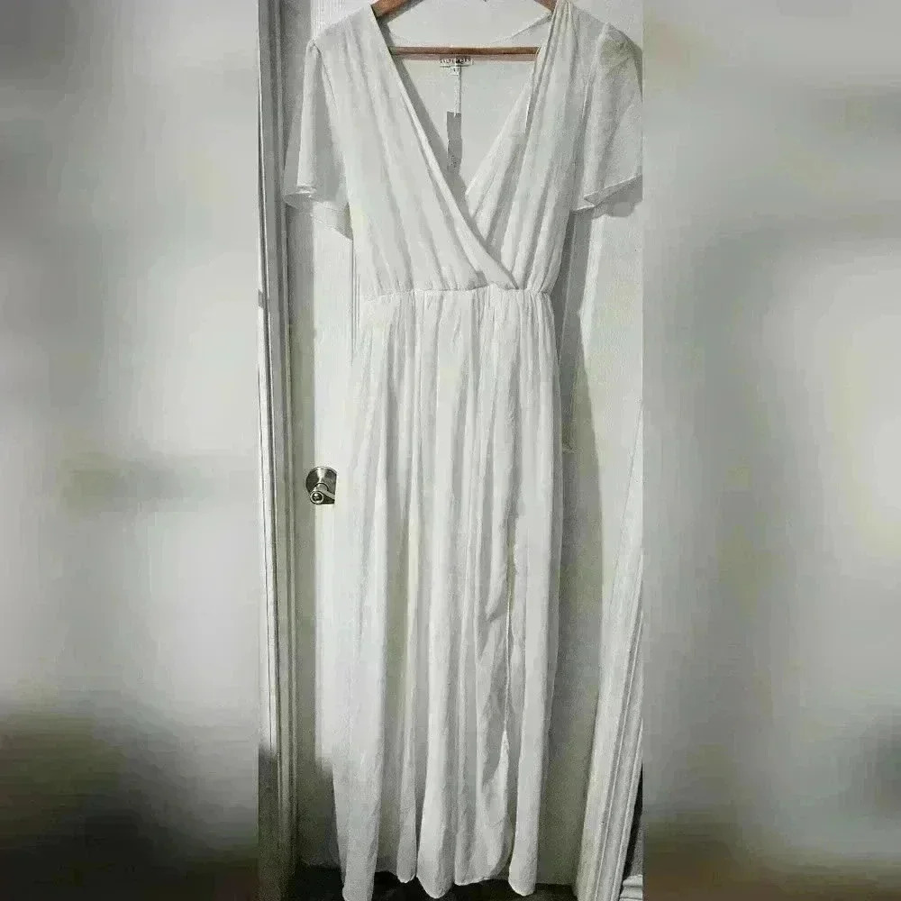 Nwt White Baltic Born Kristina Maxi Dress - Picture 2 of 5